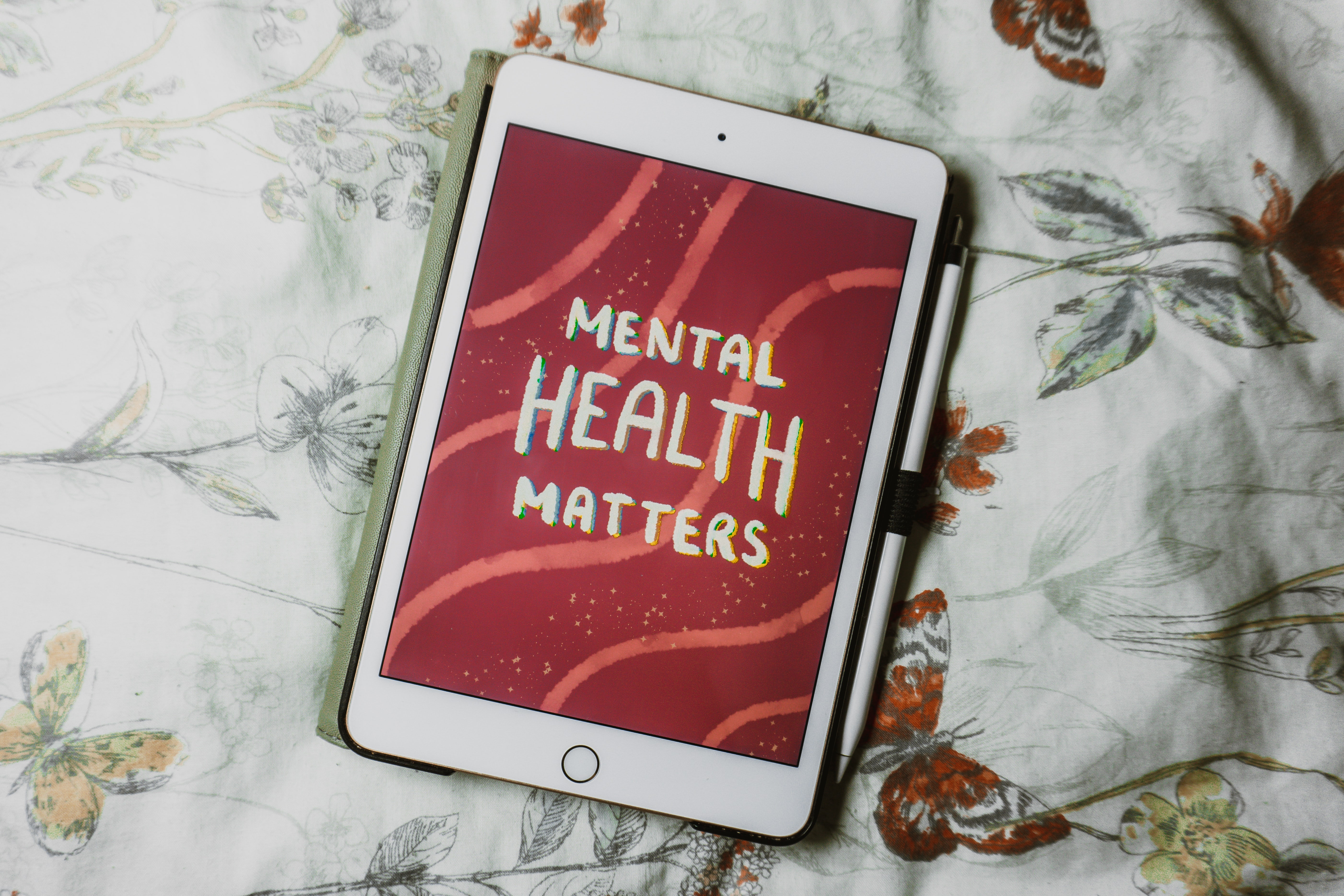 Mental health matters (image of ipad)